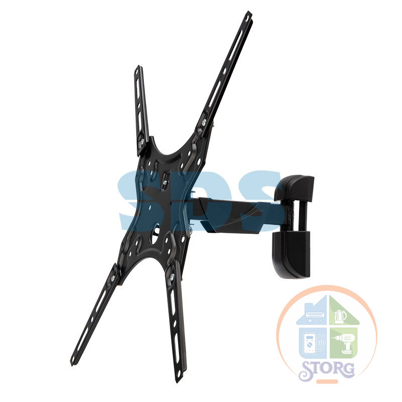 Кронштейн для телевизора REXANT HOME 13"- 55" дюймов, наклонно-поворотный