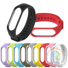 Силиконовый ремешок Xiaomi для Mi Band 4/3 черный