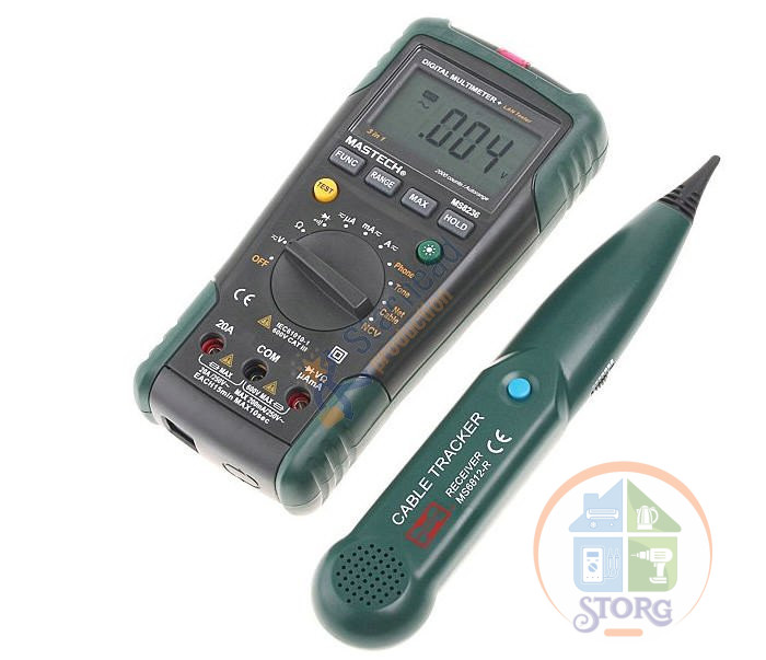 Профессиональный мультиметр-трассоискатель MASCTECH MS8236