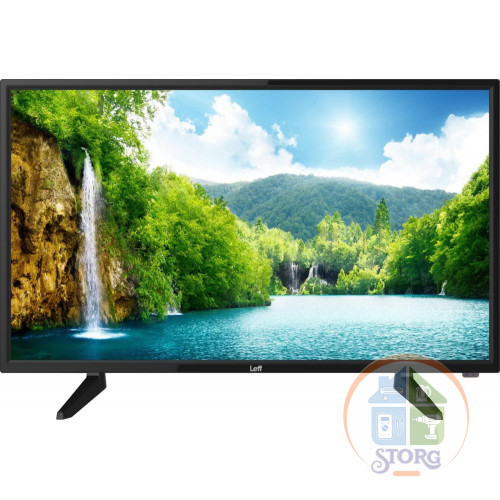 32" Телевизор Leff 32H510T чёрный 1366x768, HD READY, 50 Гц, Wi-Fi, SMART TV, DVB-T2, DVB-T, DVB-C, DVB-S2, DVB-S, USB, HDMI  + Подарок HDMI кабель!