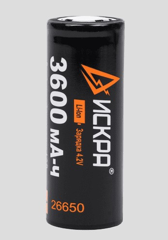 Фонарь ручной светодиодный ИСКРА IR-G669 лазерный диод 40w, 1 режим, Акб 26650, PowerBank