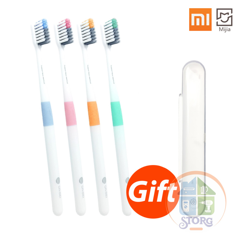 Набор зубных щёток Xiaomi Dr.Bei toothbrush (комплект 4шт)
