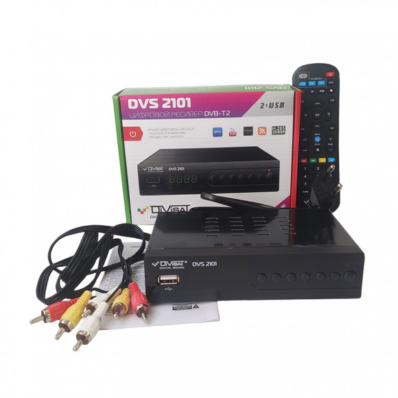 Цифровой эфирный приемник Divisat DVS-T2 - 2101(H.265,T2, Youtube, IPTV)