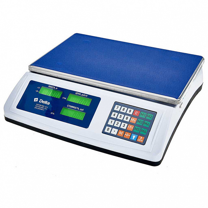 Весы торговые Delta ТВН-50, до 50кг/10г, 36х24 см (4)
