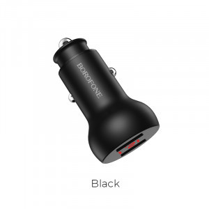 АЗУ BOROFONE BZ9A  5V/2,4A 2USB Wise route digital display (Black)