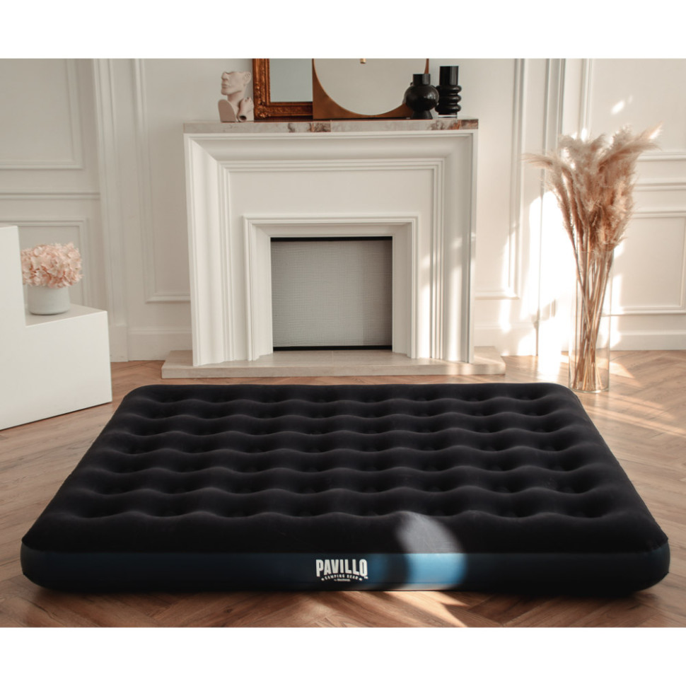 Матрас надувной BESTWAY FLOCKED AIR, 203x183x22см, до 300кг, 67004