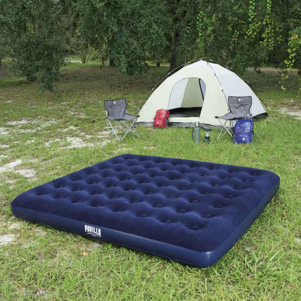 Матрас надувной BESTWAY FLOCKED AIR, 203x183x22см, до 300кг, 67004
