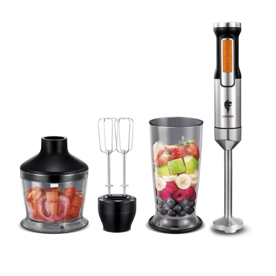 Блендерный набор LEONORD LE-1718, черный, 800Вт, 800мл, 24 мес.гар.