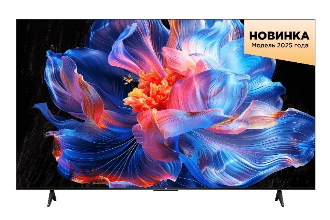 55" Телевизор TCL 55P6K черный 3840x2160, 4K Ultra HD, Wi-Fi, Smart TV, Google TV
