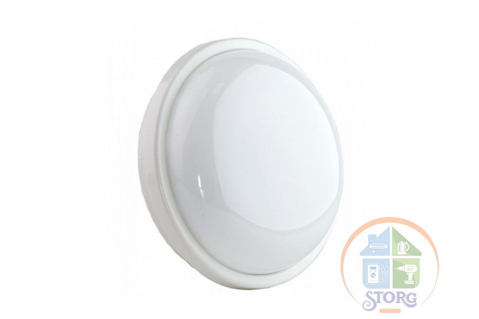 Светильник светодиодный ЖКХ GLANZEN RPD-0003-15 круг 15 Вт, 6000-6500К, IP65