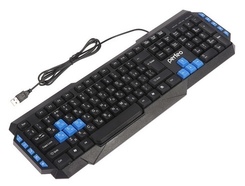Клавиатура Perfeo "ROBOTIC" Multimedia, USB, черный, GAME DESIGN (PF-031)