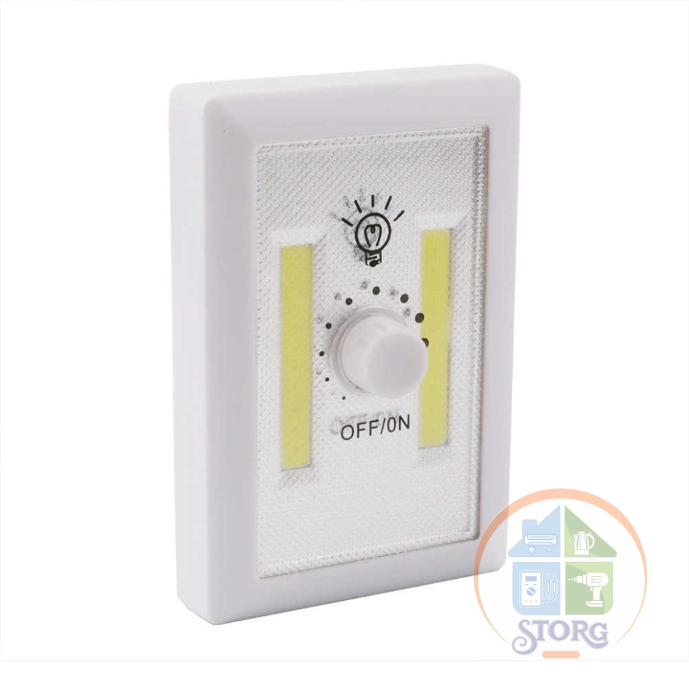 Фонарь-светильник Магнитный  2 Led * HEX-1802 COB Switch Light 3*AAA диммер  на магните