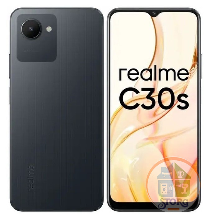 Смартфон Realme C30S 3/64Gb Black,8x(1.6 ГГц), 2 SIM, IPS, 1600x720, камера 8 Мп, 4G, GPS, 5000 мА*ч