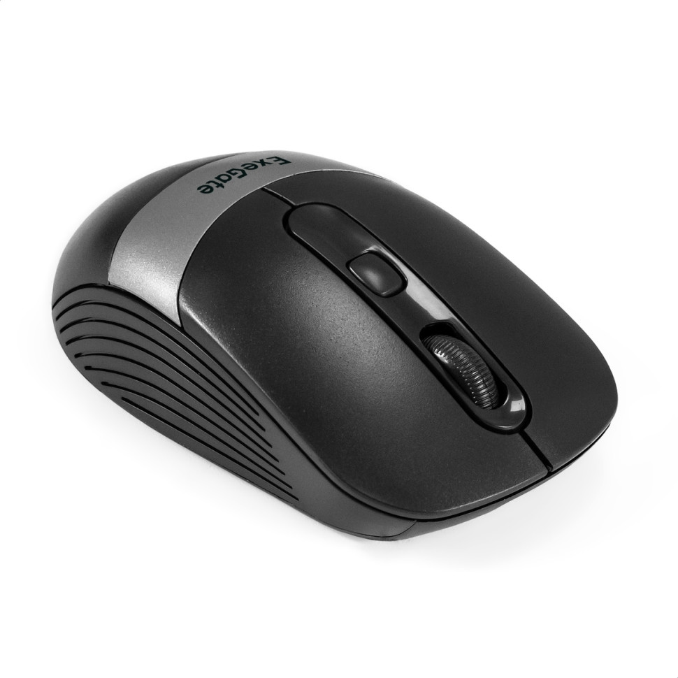 Мышь беспроводная ExeGate Professional Standard FG-10 Черный, 1200 dpi, радиоканал, USB, кнопки - 4