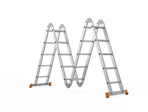 Лестница алюминиевая-трансформер SARAYLI 4*5, Высота I5620/A2720/П1460 (ГОСТ)