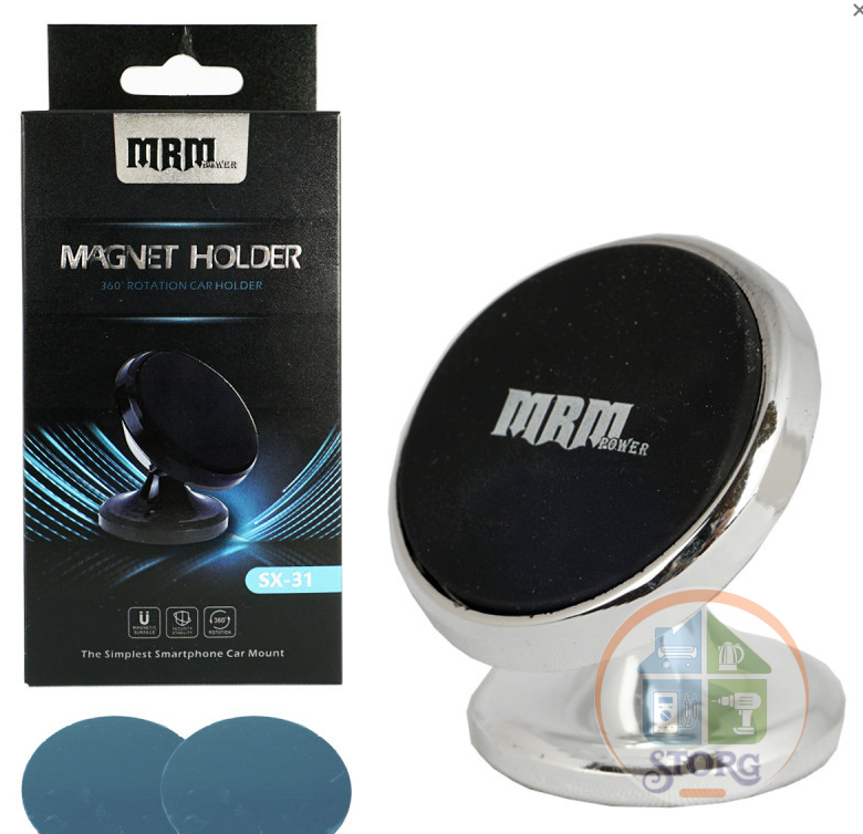 Холдер (автодержатель) MRM SX31 на торпеду магнитный (серебро)