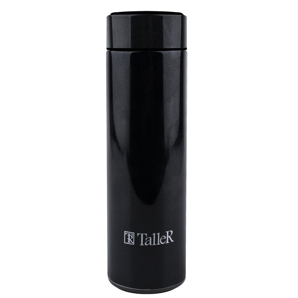 Термос TALLER TR-22422 ( Черный, 0.45 л, нержавеющая сталь, узкая горловина)