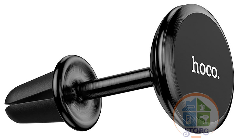 Автодержатель Hoco CA69 Sagesse aluminum alloy long version air outlet magnetic car holder Black