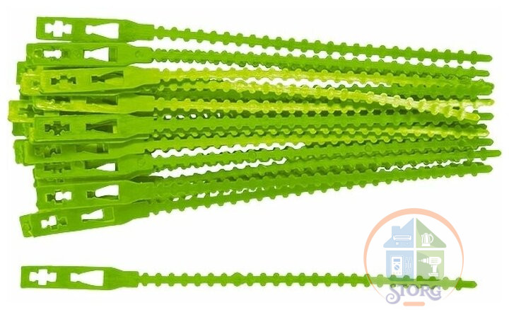 Подвязки для садовых растений, 13 см, пластиковые, 50 шт// Palisad