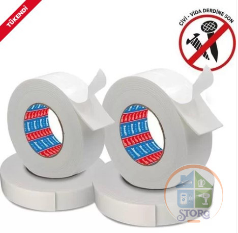 Авто "BONDIT" BND1802 скотч 2-х сторон. вспенен. ХБ 18ммх2м уп24шт (Турция)