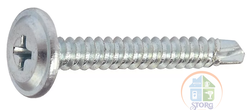 Саморез с прессшайбой СММ 4,2x41 сверло (500 ЮМК)