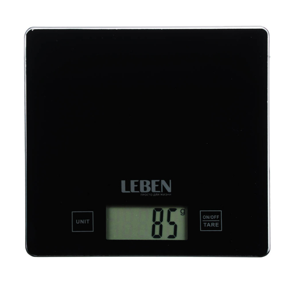 Весы кухонные электронные LEBEN, стекл.платформа, макс.нагр. 5кг (точн.измер. 1гр) Весы кухонные электронные LEBEN, стекл.платформа, макс.нагр. 5кг (точн.измер. 1гр)