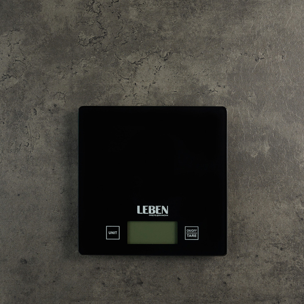 Весы кухонные электронные LEBEN, стекл.платформа, макс.нагр. 5кг (точн.измер. 1гр) Весы кухонные электронные LEBEN, стекл.платформа, макс.нагр. 5кг (точн.измер. 1гр)