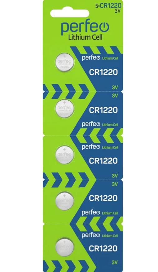 Элемент питания Perfeo CR1220/5BL Lithium Cell