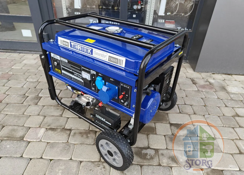 Генератор бензиновый Tehnotek LT9000 ЕB (7,0/7,5,кВт, электр.старт, ручки, колеса,медная обмотка 100% качество)