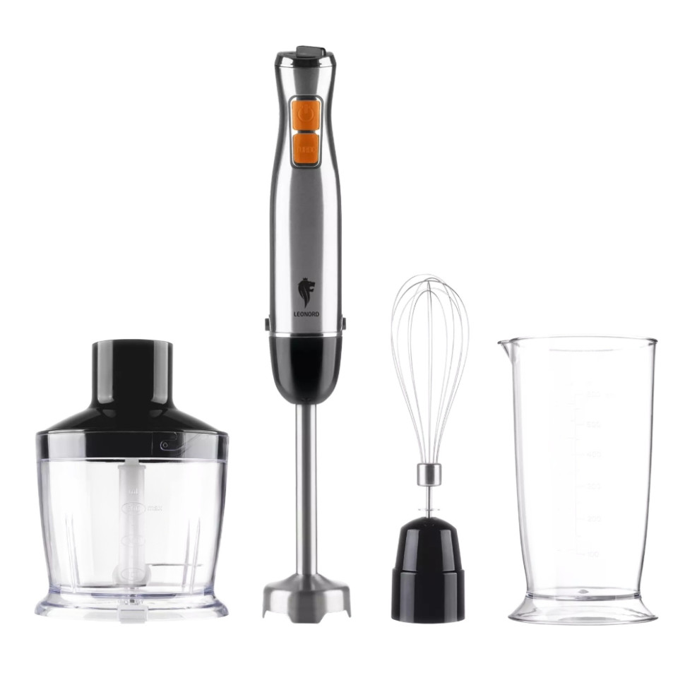 Блендер погружной LEONORD LE-1764 черный; 1000Вт; 12 скоростей; 24 мес.гар.