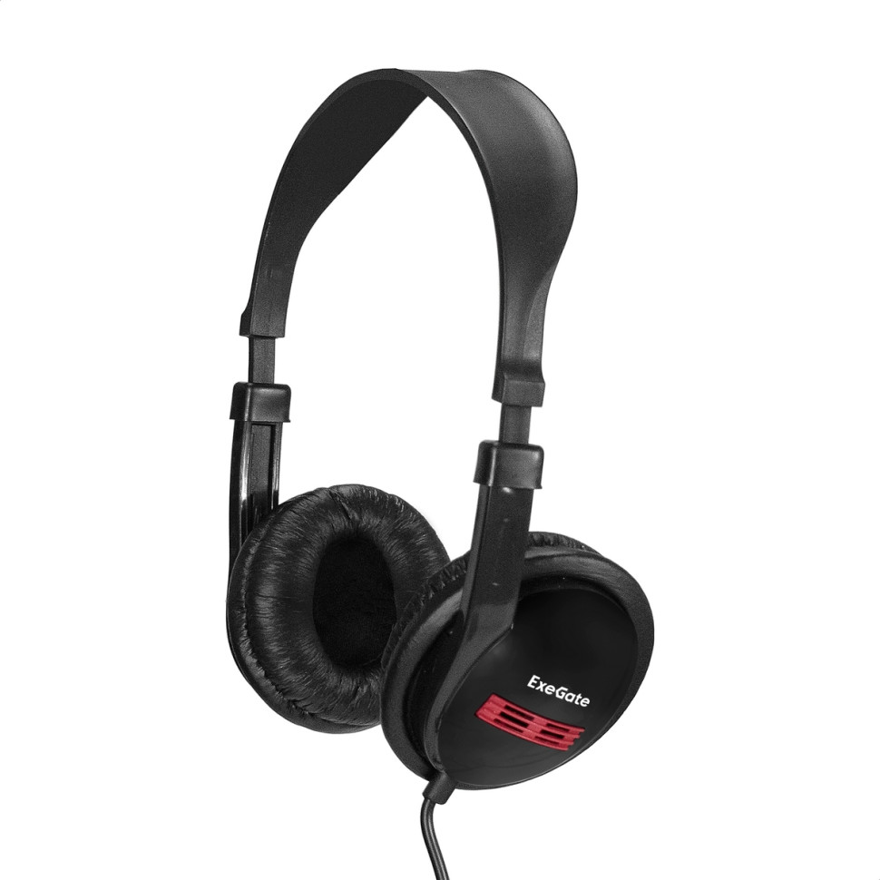 Наушники полноразмерные с микрофоном (гарнитура) ExeGate Office HS-120S (2x3.5мм, динамик 40мм, 20-20000Гц, длина кабеля 2м, регулировка громкости)