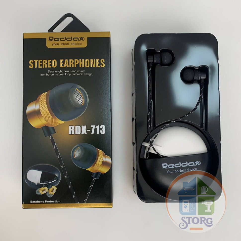 Вакуумные внутриканальные наушники Reddax RDX-713 черный