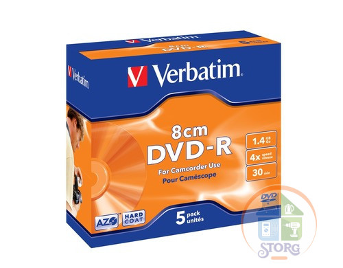 DVD-R VERBATIM 8cm 1,4 GB 4x JC/5