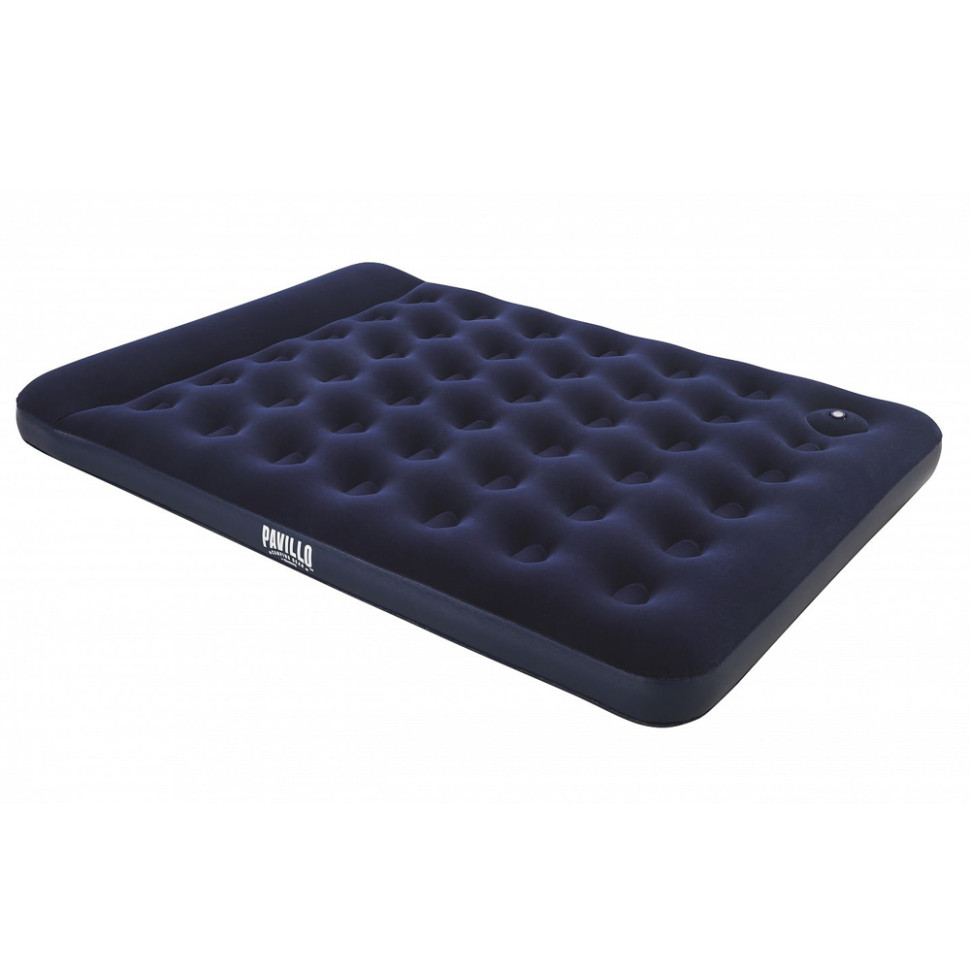 Матрас надувной BESTWAY EASY INFLATE с подголовником, встр.ножн.насос, 203x152x28см, до 300кг, 67226