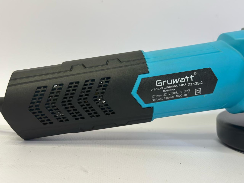 Машина угловая шлифовальная Gruwatt AG012, 125 мм, 1100 Вт, 11000 об/мин Машина угловая шлифовальная Gruwatt AG012, 125 мм, 1100 Вт, 11000 об/мин