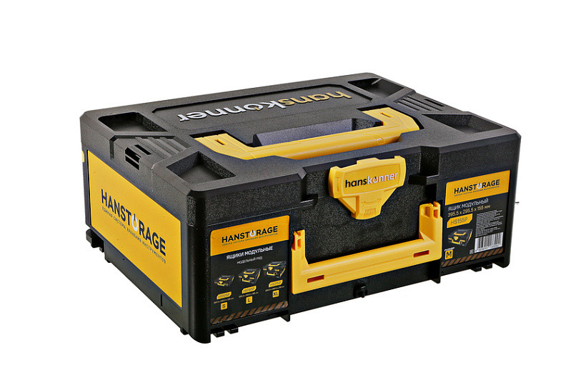 Ящик модульный размер “M” Hanskonner HS155P, единая система хранения HANSTORAGE, 395.5x295.5x155мм