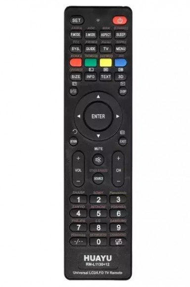 Пульт ТВ универсальный Huayu RM-L1130+12 для LCD LED TV ( RM-L1130+8 ver.2022 )