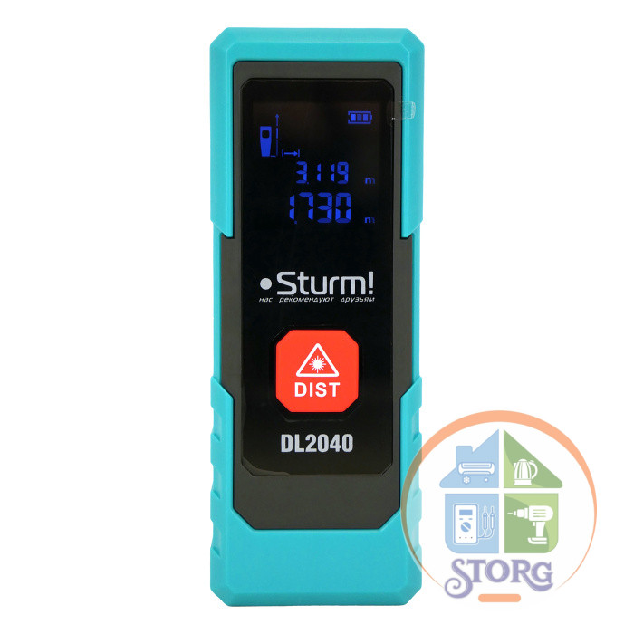 Дальномер лазерный Sturm! DL2040, 0.05-40м, на 40% компактнее, только измерение расстояния,чехол