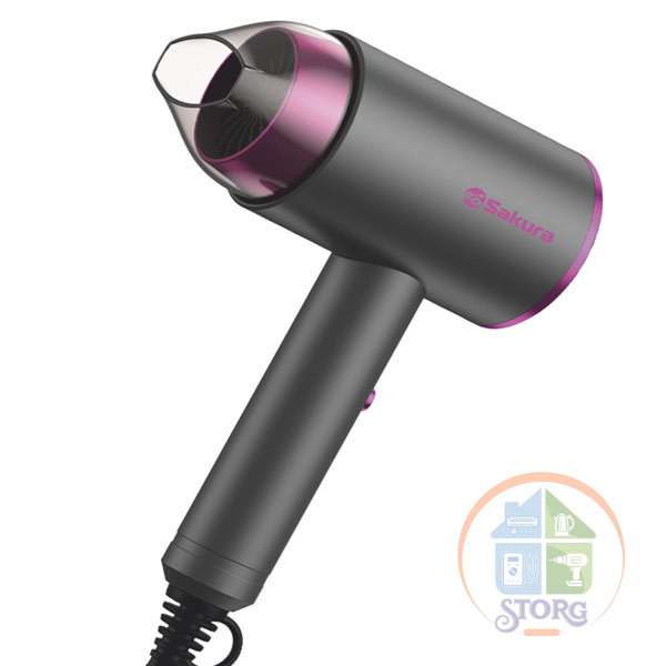 Фен для волос SAKURA SA-4050BP, 1500Вт, 3 режима