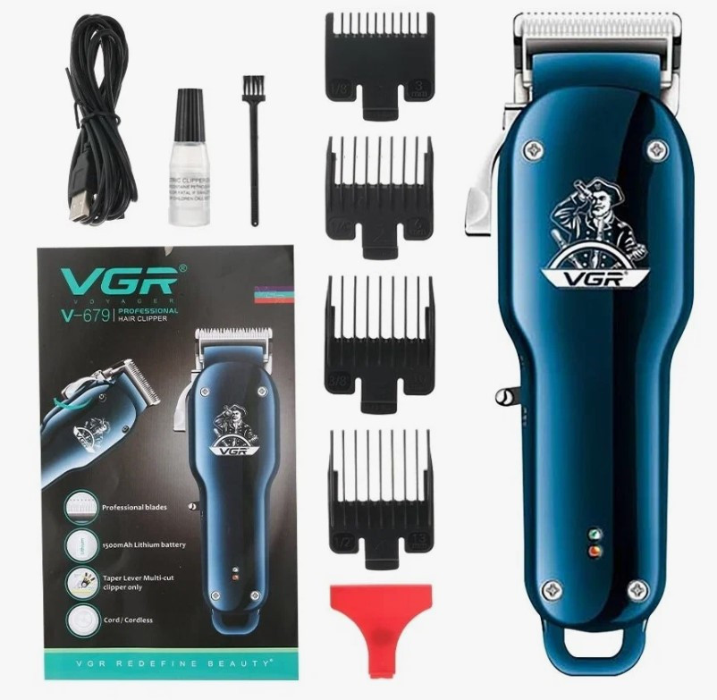 Машинка для стрижки VGR V-679 Professional , 180 мин, Самозатачивающиеся ножи