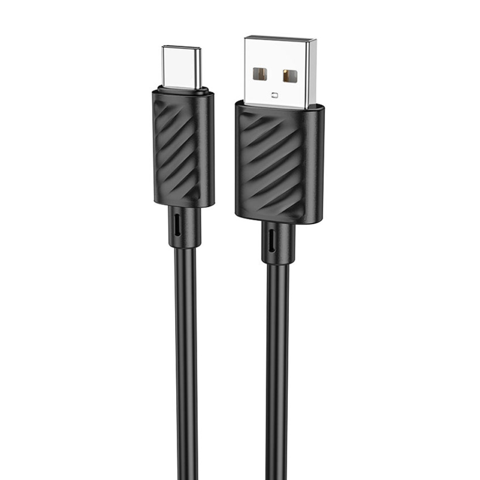 Дата-кабель HOCO X88 Gratified charging data cable for Type-C (L=2M) (Черный)