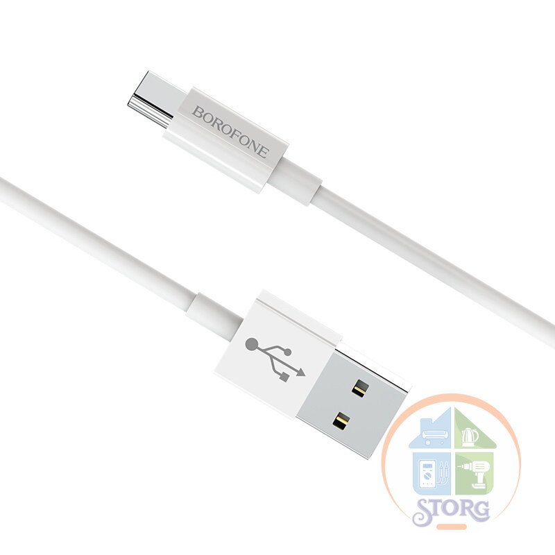 Кабель USB Borofone BX22 Bloom  Type-C 1000mm (white)
