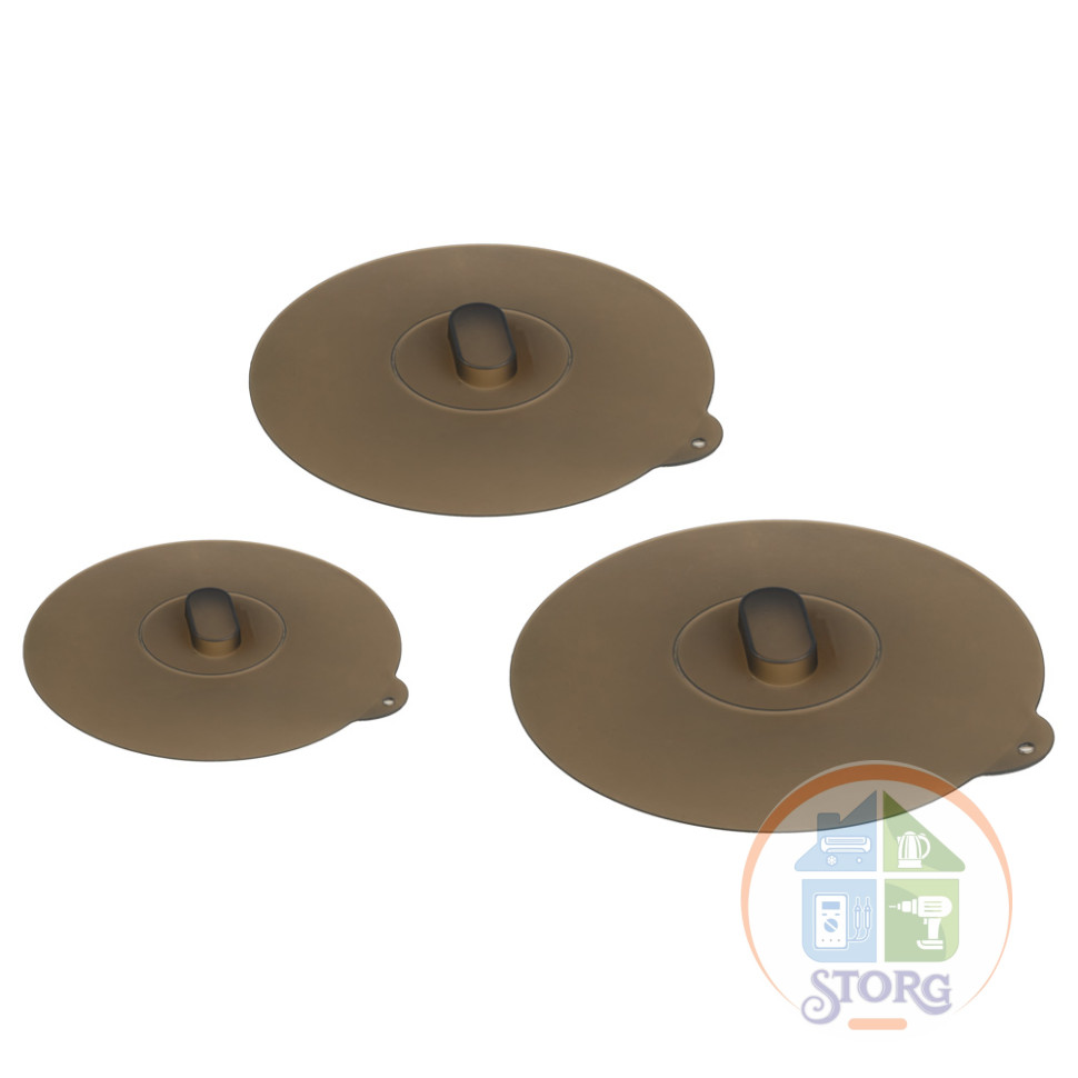 Набор крышек универсальных 3пр BY COLLECTION, 21/25/29см, силикон