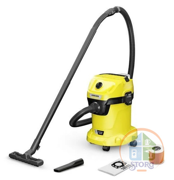 Пылесос хозяйственный KARCHER WD 3-18 V-17/20 1.628-550.0  BATTERY ( в комплект не входит )