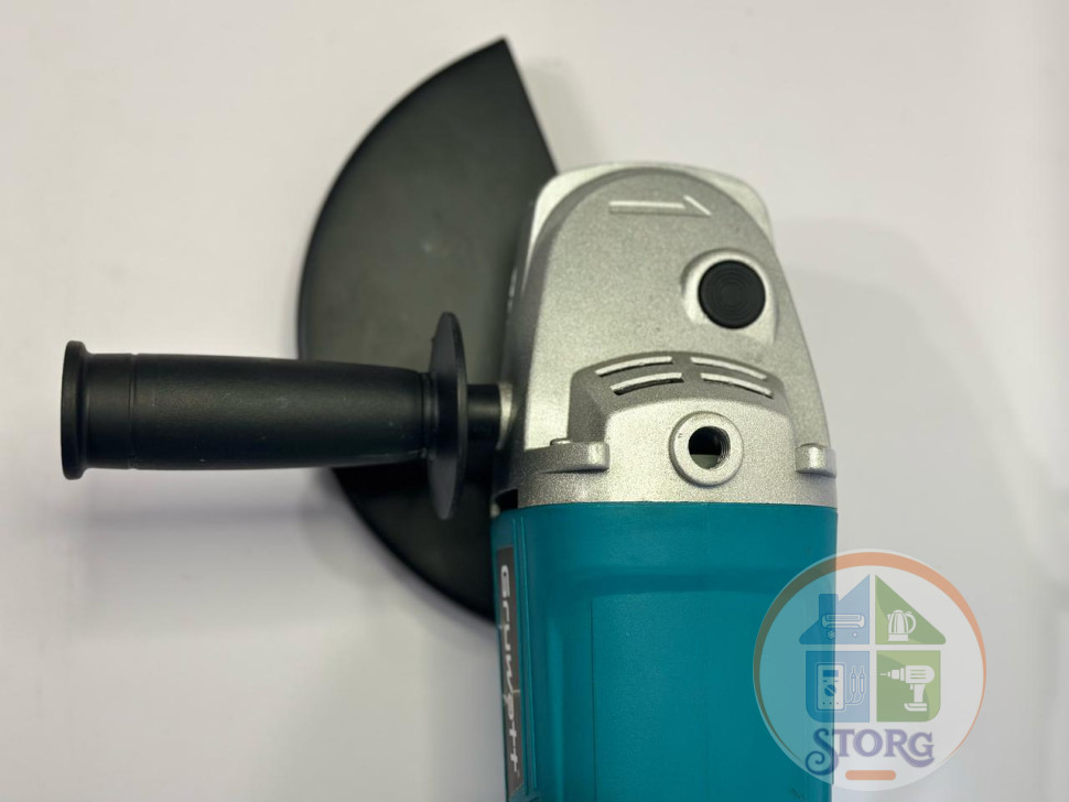 Машина угловая шлифовальная Gruwatt, диск d-230мм, 2600 Вт, 6500 об/мин вращение ручки, плавный пуск