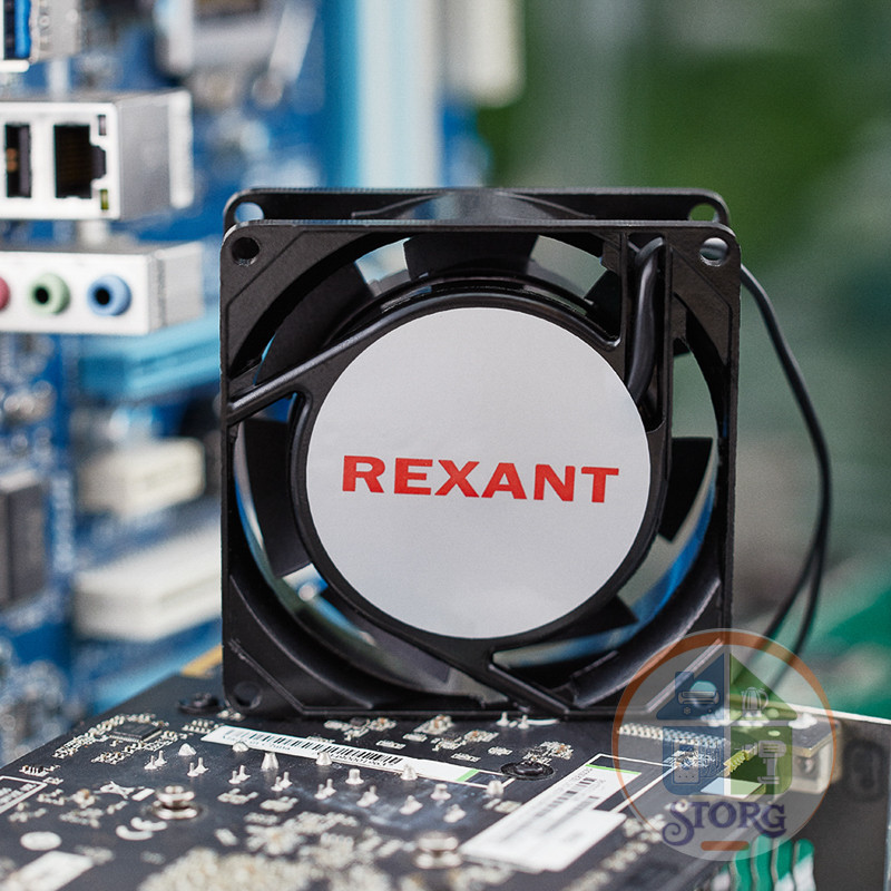 Вентилятор осевой RX 8025HS, AC 220В REXANT