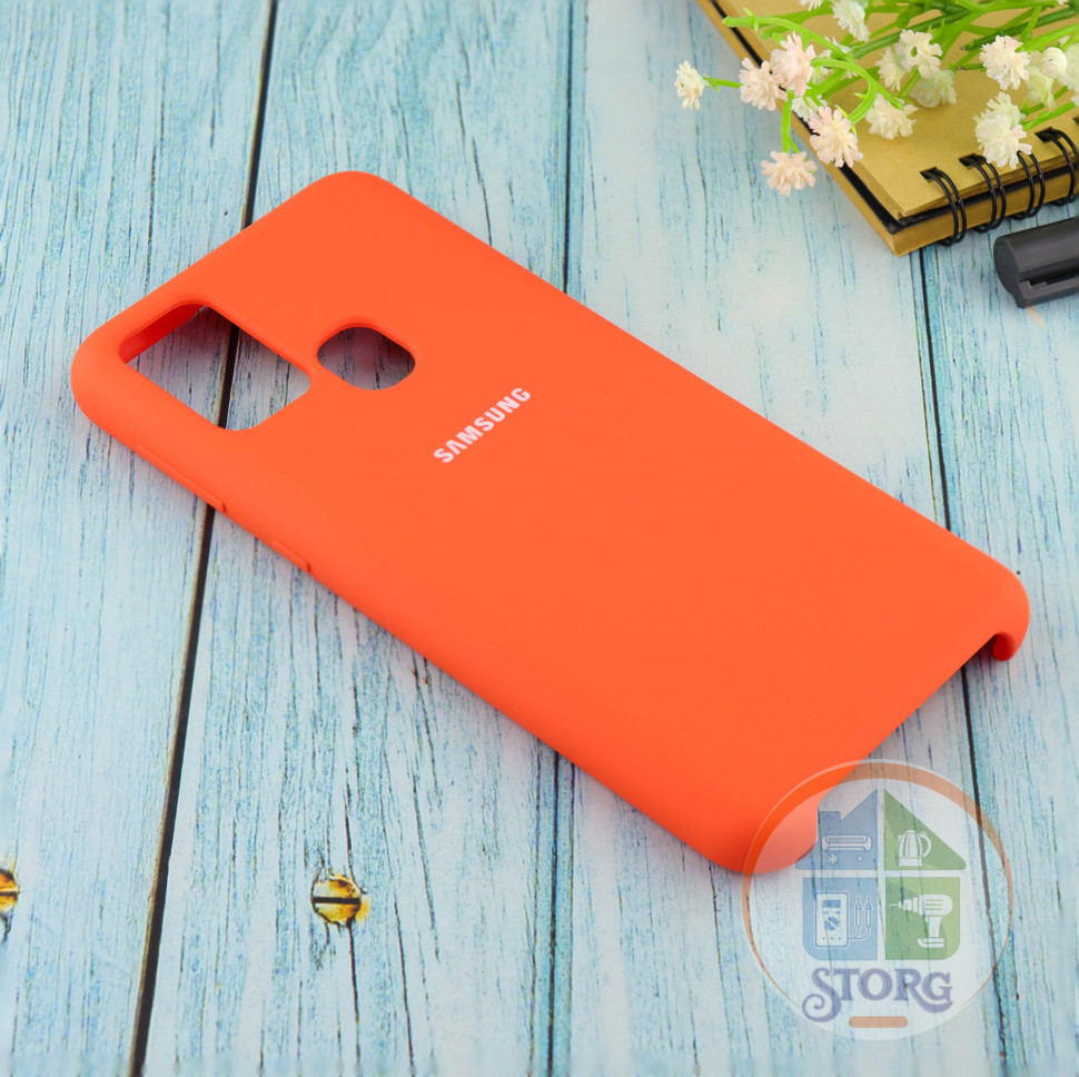 Чехол Silicone case для Samsung М31 2020 абрикос (2)