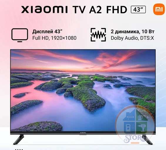 43" Телевизор XIAOMI MI TV A2, FULL HD, черный, (L43M8-AFRU) SMART TV