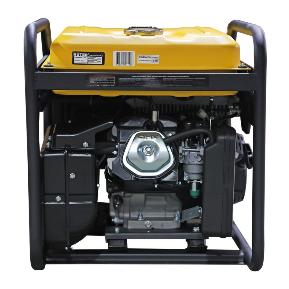 Генератор бензиновый инверторный Huter DN12500iXA (8/9кВт, 220В, 4-такт., 25л, руч./эл.старт, чист.синус., AVR)