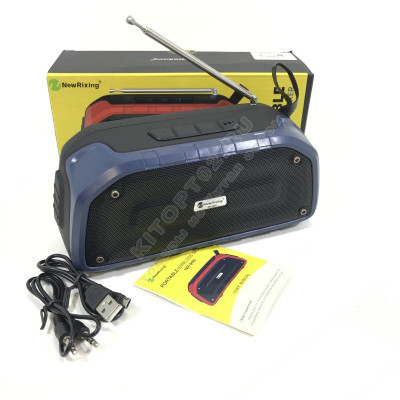 Портативный радиоприемник с blluetooth New Rixing  NR906FM (black,red,blue,green,grey)